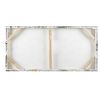 Gold Foil and Hand Embellished Floral Canvas Wall Art