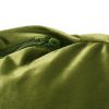 Gwinnett Modern Velveteen Cylinder Pouf, Sage Green