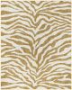 Tabora Beige and Gold Viscose Area Rug 5x8