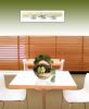 "Stack of Tea Cups -Yellow" by House Fenway, Ready to Hang Framed Print, White Frame