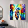 Hand Painted Oil Painting Original Colorful Figure Oil Painting on Canvas Modern Wall Art Abstract Couple Painting Living room Wall Decor Custom Gift