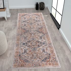 Vintage Medallion Woven Area Rug (Color: as Pic)
