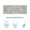 Distressed Medallion Woven Area Rug