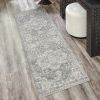 Distressed Medallion Woven Area Rug